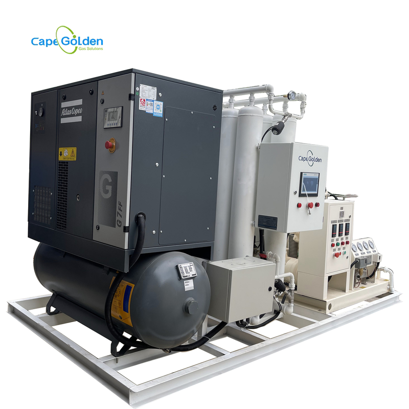 90 ~ 99٪ تجهیزات تولید گاز اکسیژن پزشکی کارخانه پر کردن سیلندر اکسیژن با ایستگاه پر کردن سیلندر