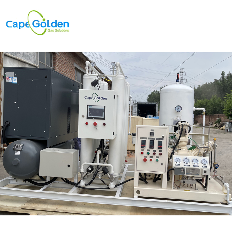 سیستم پرکن سیلندر اکسیژن 90 تا 99 درصد کارخانه تولید گاز اکسیژن 200 بار