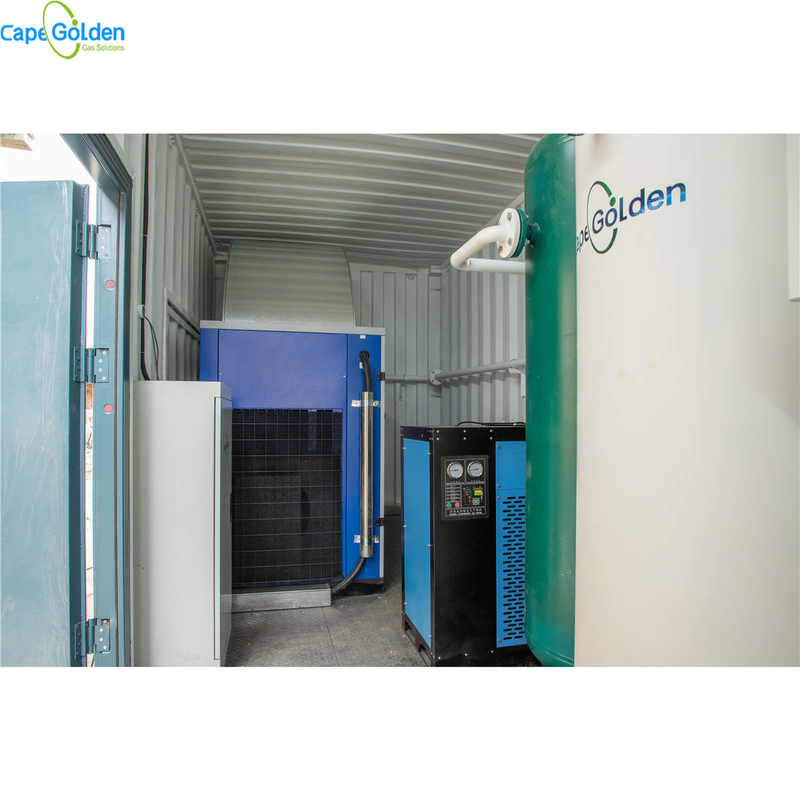 CE ISO PSA ژنراتور اکسیژن کانتینری کارخانه تولید اکسیژن 93% 95%