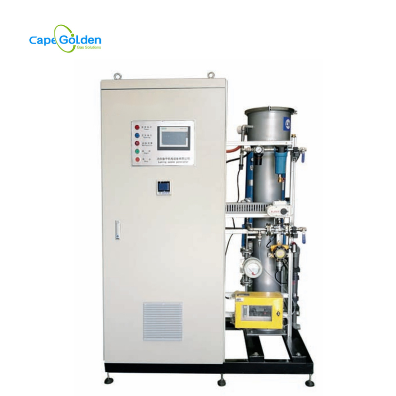 دستگاه بزرگ ازن ژنراتور صنعتی 200 گرم در ساعت برای تصفیه آب